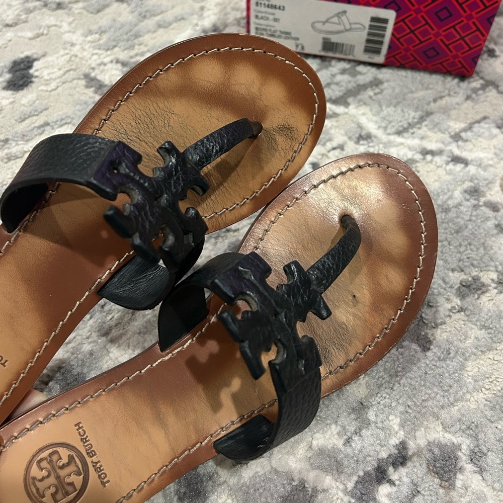 Moore Leather Thong Sandal Tory Burch